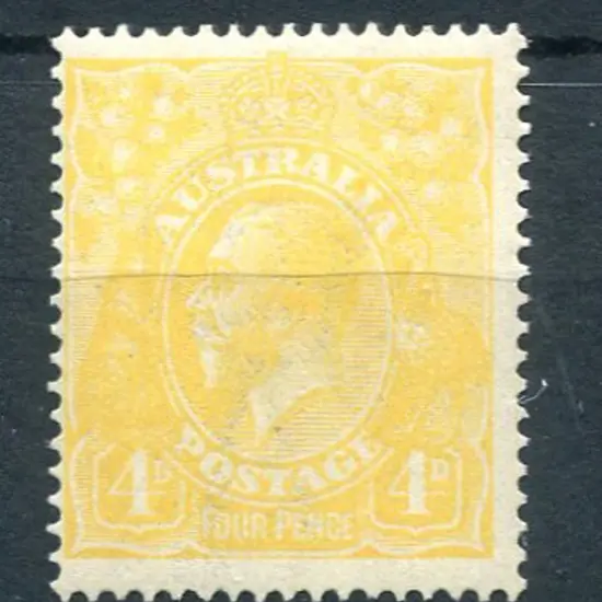 4d lemon-yellow. MLH, centred left. Fresh colour. ...