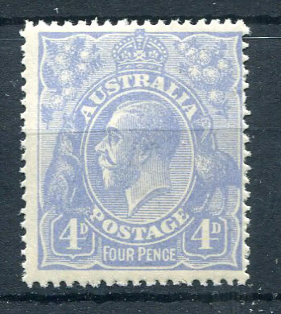 4d pale ultramarine. MUH, centred to right. ACSC ... Image 1++