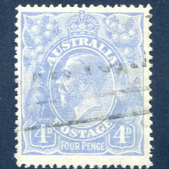 4d blue with "crack in front of King's face" State ...