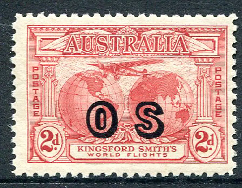 1931 2d & 3d Kingsford Smith ovptd "OS". Both MUH ... Image 1++