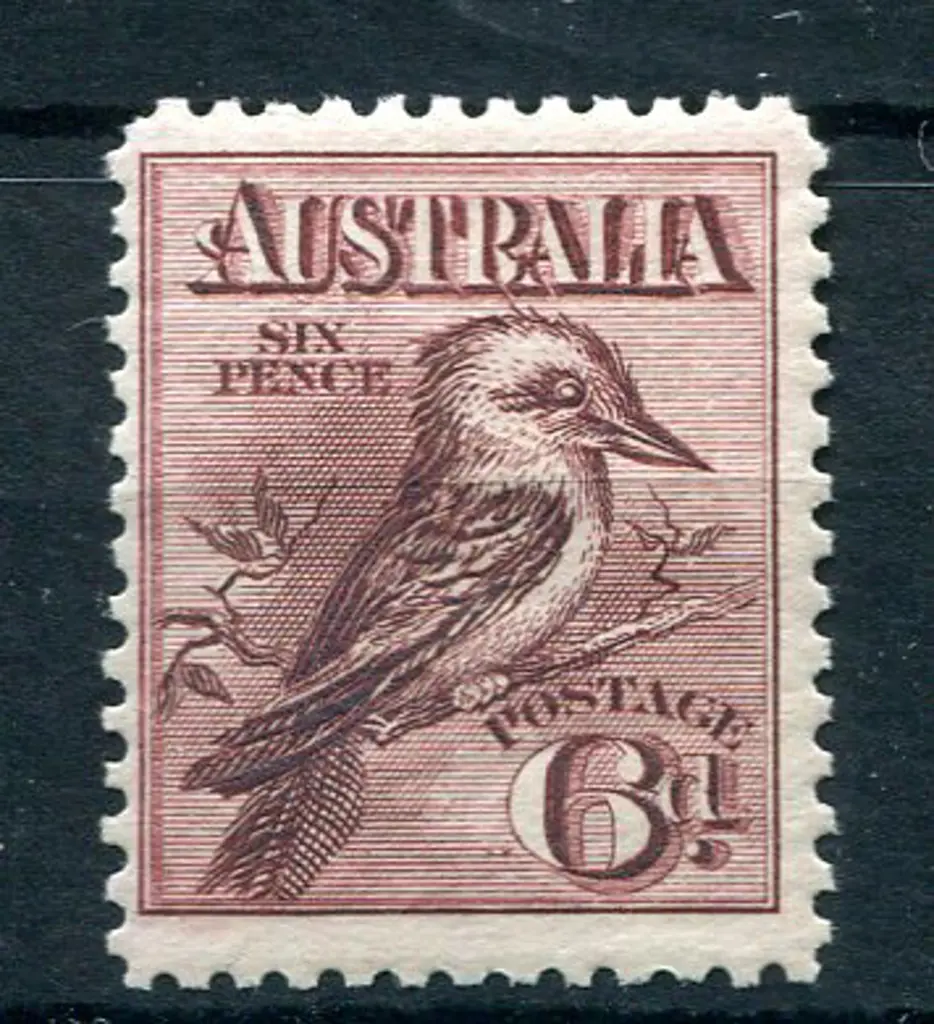 1914 6d engraved kookaburra. Fresh MLH with good ... Image 1++