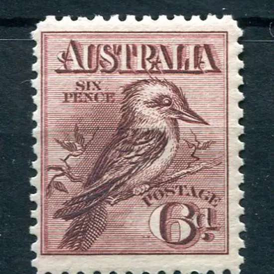 1914 6d engraved kookaburra. Fresh MLH with good ...