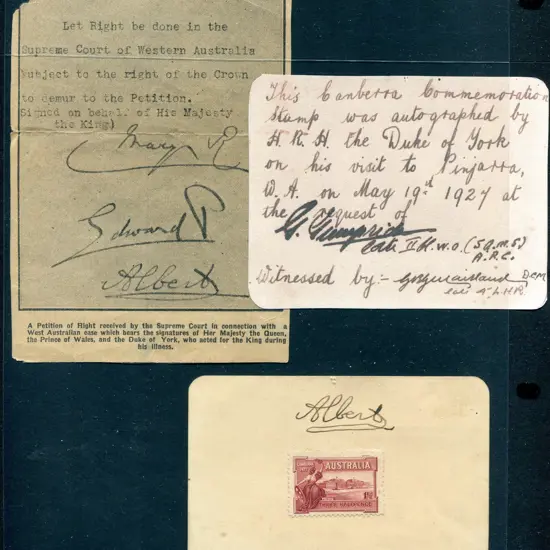 1927 1½d Canberra on small pres card (115mm x ...