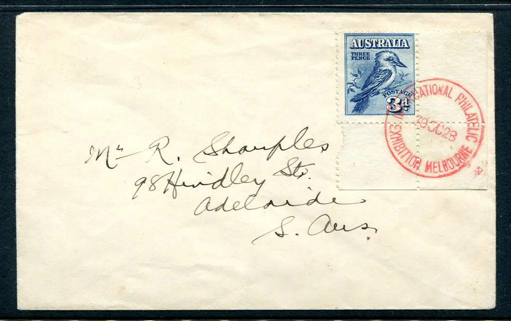 1928 (30th Oct) 3d kookaburra bottom right corner ... Image 1++