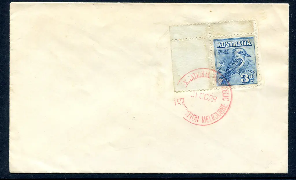 1928 (31st Oct) 3d Kookaburra from the M/S with 2 ... Image 1++