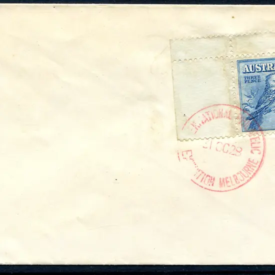 1928 (31st Oct) 3d Kookaburra from the M/S with 2 ...