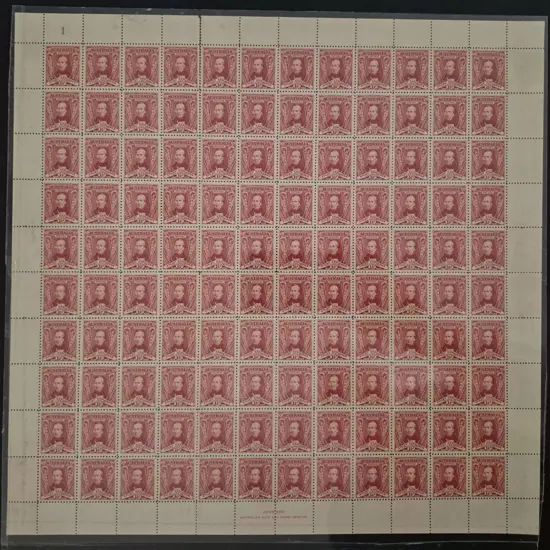 1930 1½d carmine-red Sturt in plate 1 complete ...