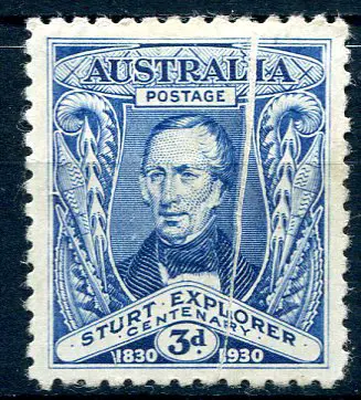 1930 3d Sturt with paper fold prior to printing ... Image 1++