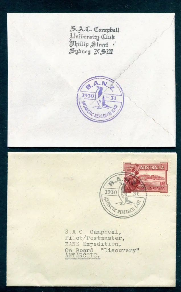 1930/31 BANZ Antarctic Research Expedition cover ... Image 1++