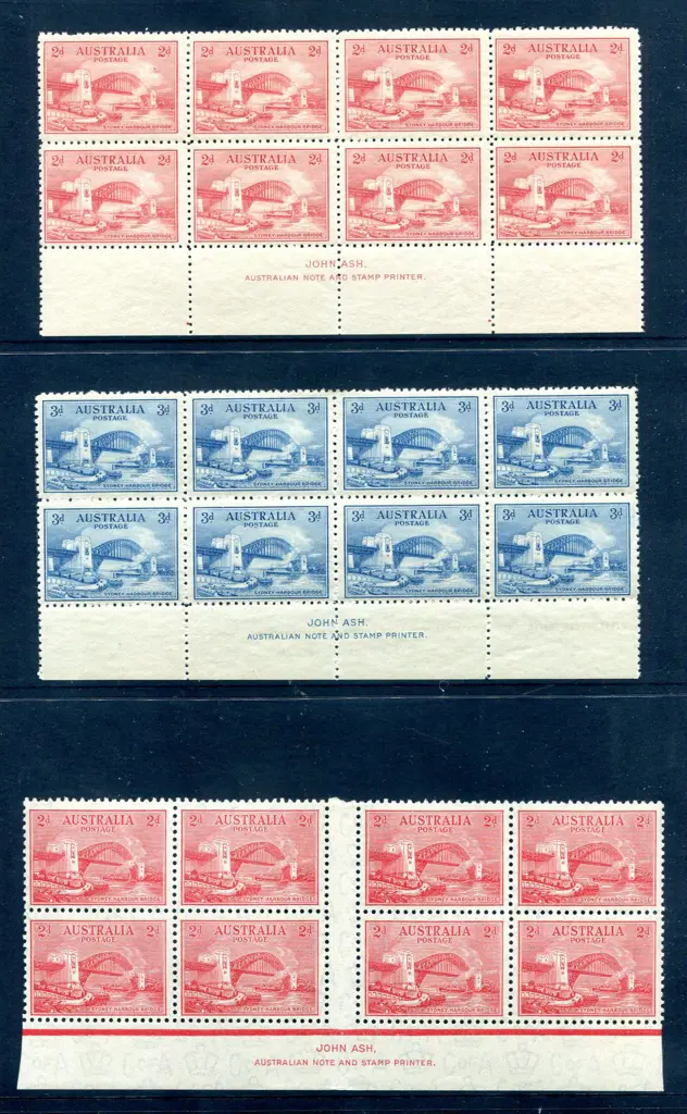 1932 2d (MUH) & 3d Sydney Harbour Bridge (2 units ... Image 1++