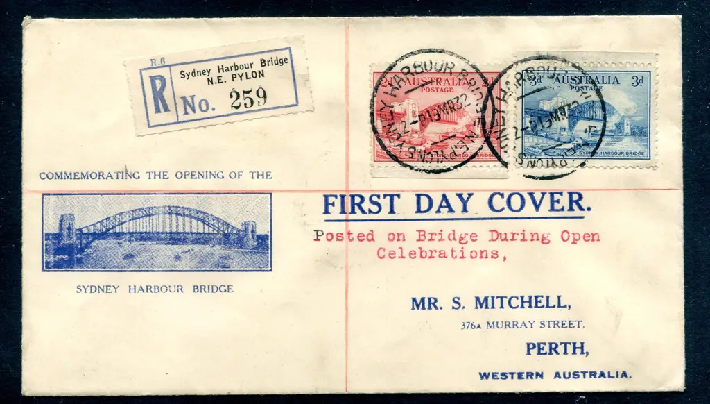 1932 (19th Mar) 2d & 3d Sydney Harbour Bridge pair ... Image 1++