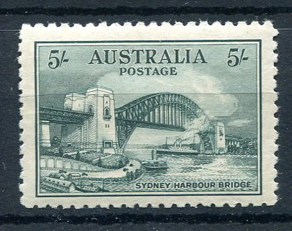 1932 5/- Sydney Harbour Bridge. MVLH with good ... Image 1++