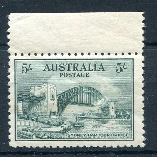 1932 5/- Sydney Harbour Bridge. Top marginal MUH ...