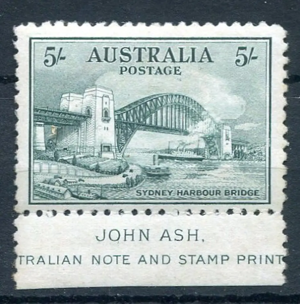 1932 5/- Sydney Harbour Bridge single with the ... Image 1++