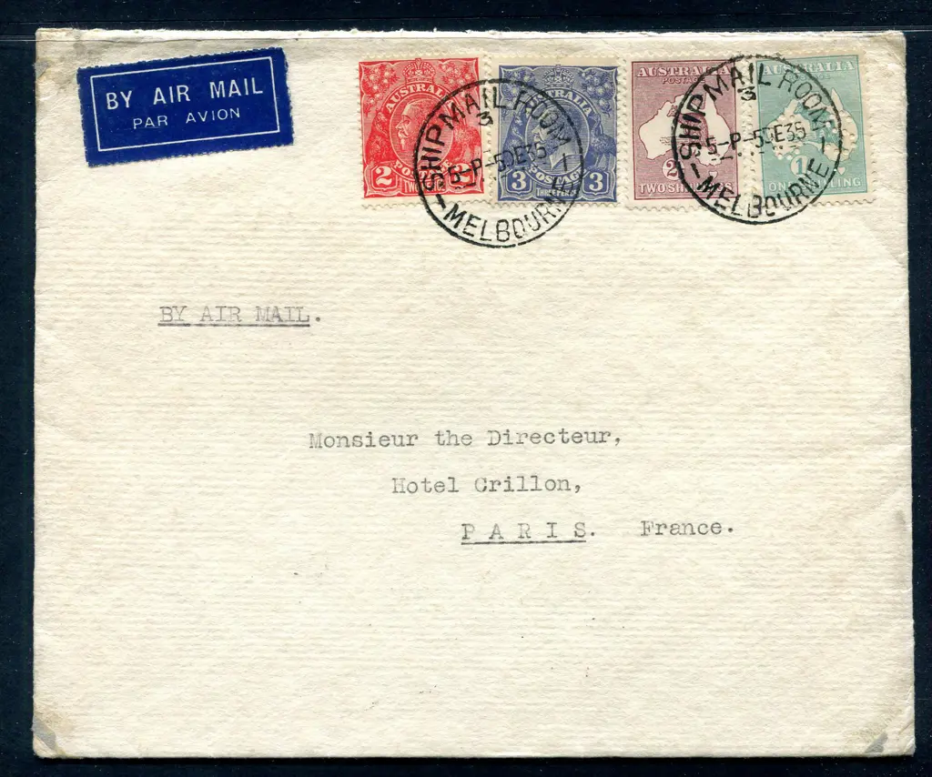 1935 (5th Sept) 1/- emerald & 2/- maroon kangaroos ... Image 1++
