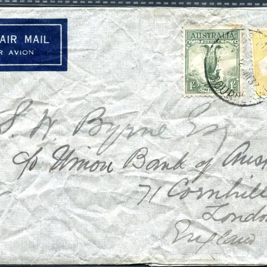 1937 (23rd May) 5/- CofA kangaroo & 1932 1/- large ...