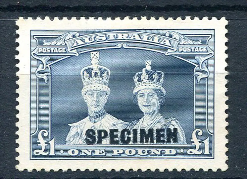 1937/48 £1 Robes on thick paper ovptd "SPECIMEN". ... Image 1++