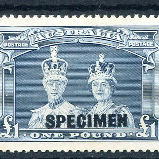 1937/48 £1 Robes on thick paper ovptd "SPECIMEN". ...