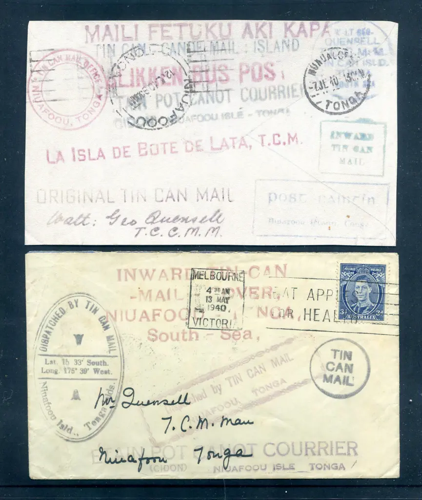 1940 (13th May) 3d KGVI tied by Melbourne slogan ... Image 1++