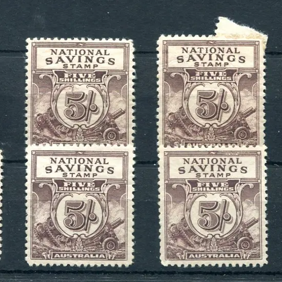 1943 (Oct) 5/- National Savings Stamps in brown x  ...
