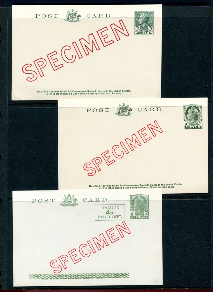 1953 3d dark blue-green KGVI overprinted ... Image 1++