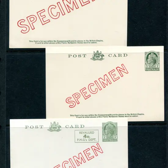 1953 3d dark blue-green KGVI overprinted ...