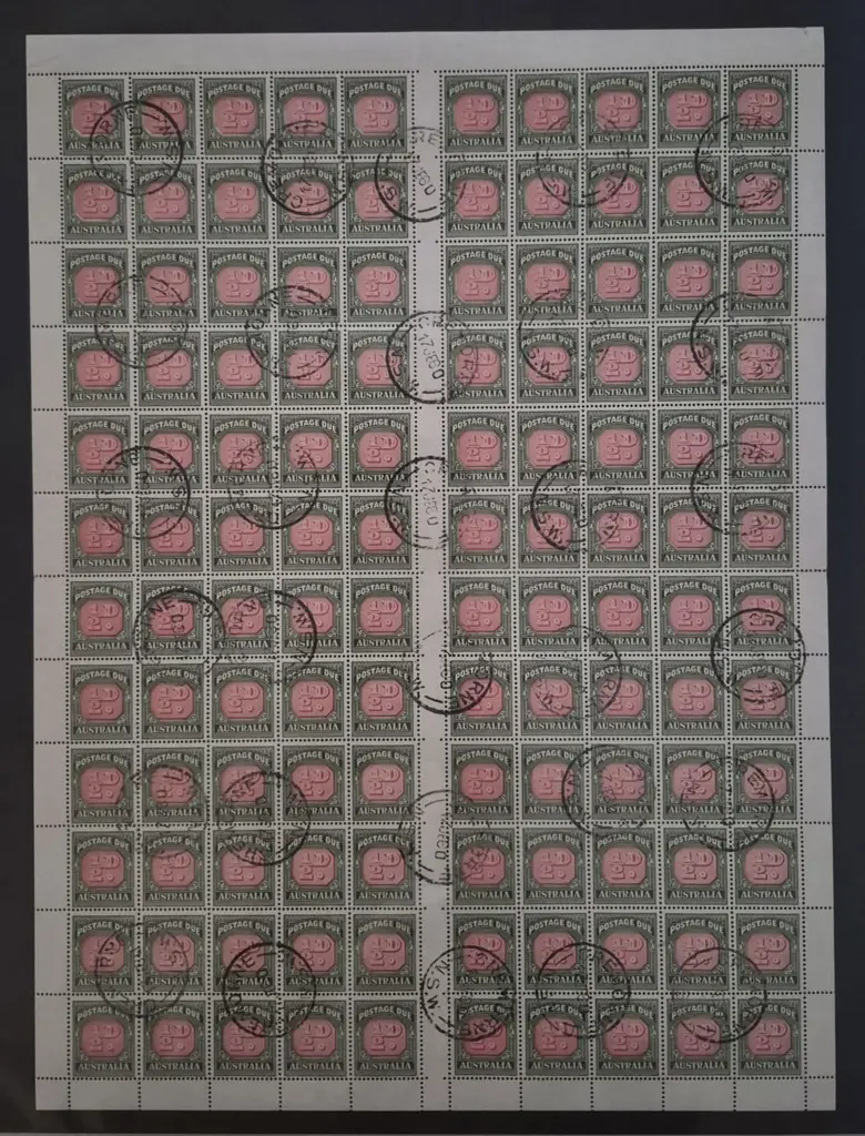 1958 ½d carmine & deep green Postage Dues, Die II ... Image 1++