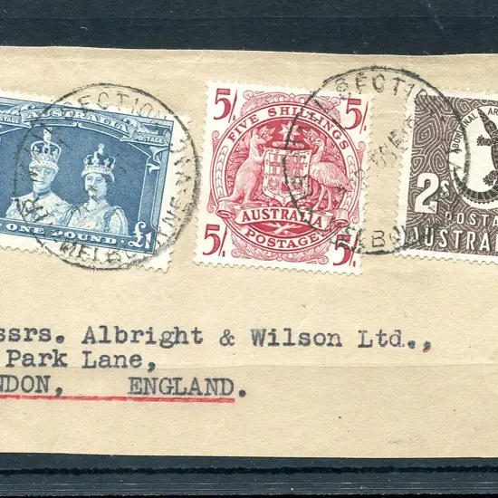 1959 (6th Sept) London addressed piece with 2/- ...