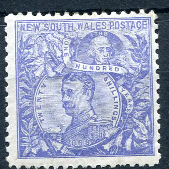 1890 20/- ultramarine, perf. 12x11. MLH. SG 264cb, ...