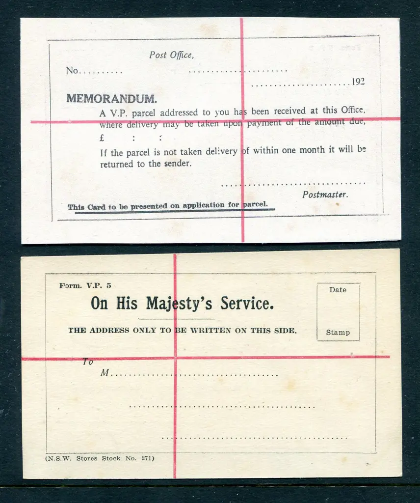 Stampless Pre-printed OHMS Registered Post Card ... Image 1++