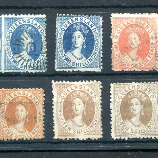 1880 2/- to £1 small Chalons fine used group with  ...