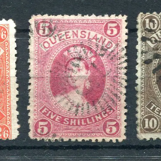 1882/95 2/- to £1 complete large Chalon high ...