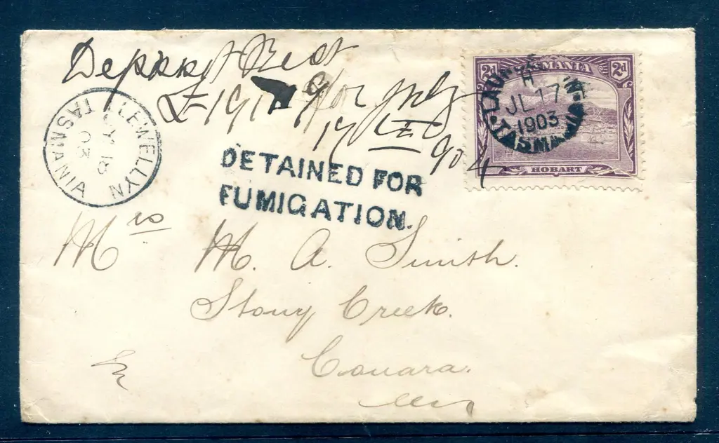 1903 (17th July) 2d Hobart tied by Launceston cds ... Image 1++