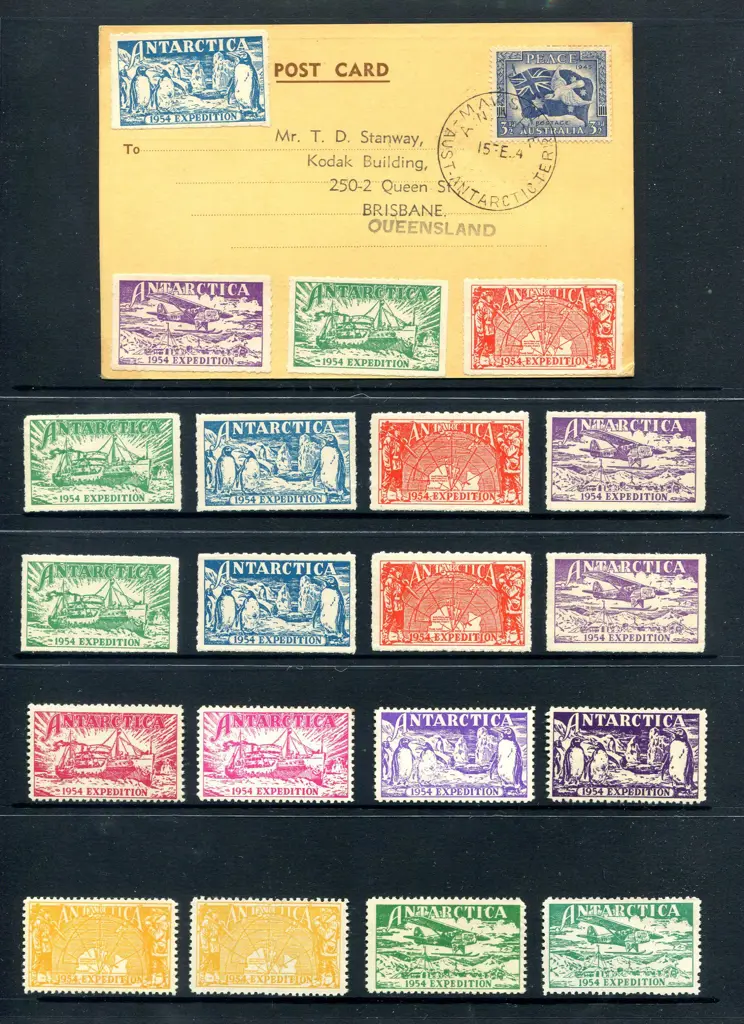 1954 (15th Feb) Antarctic Expedition postcard ... Image 1++