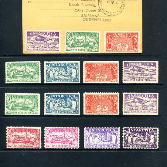 1954 (15th Feb) Antarctic Expedition postcard ...