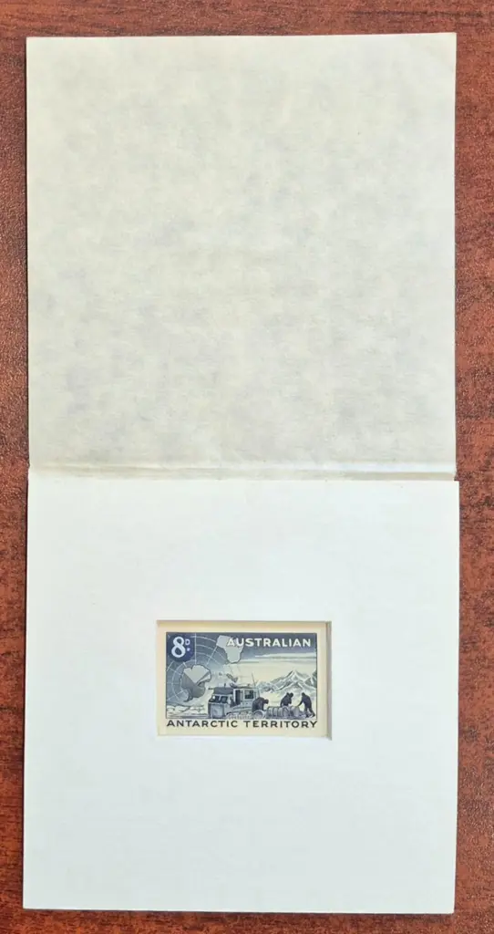1960 (8th Jan) 8d on 7d blue die proof on white ... Image 1++