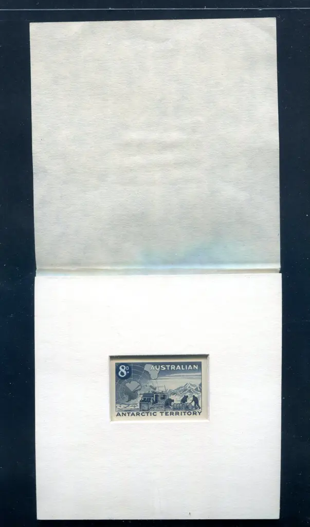 1960 (8th Jan) 8d on 7d blue die proof on white ... Image 1++