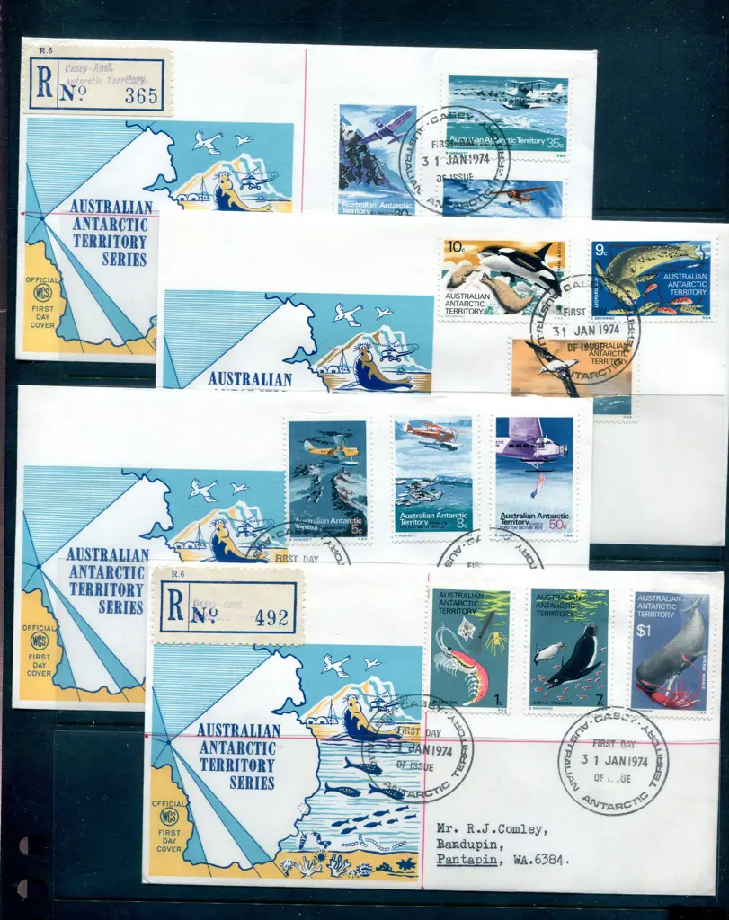 1974 (31st Jan) 1c to $1 defins on set of 4 WCS ... Image 1++