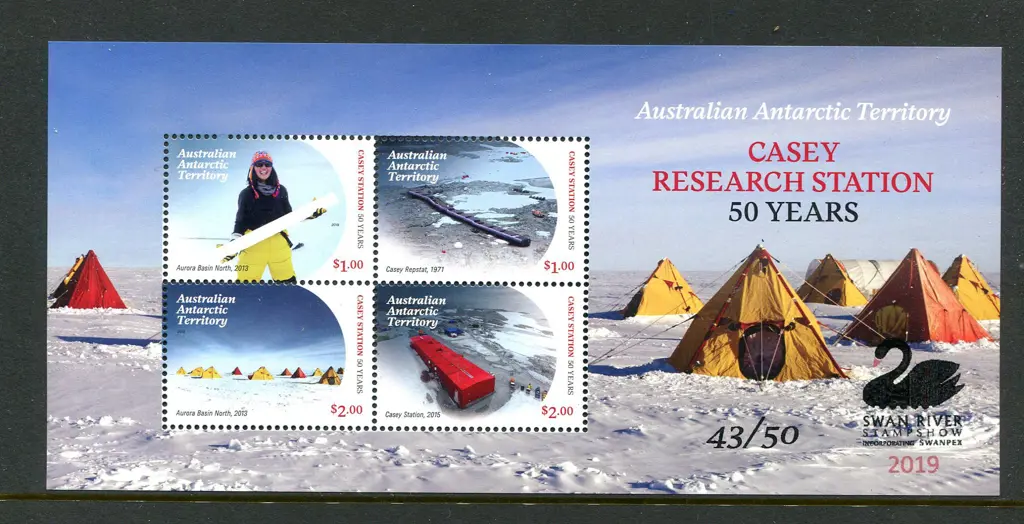 2019 Casey Research Station M/S ovptd "SWAN RIVER ... Image 1++
