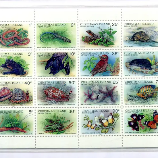 1988 Wildlife sheetlet of 16 in pres packs x 2. ...