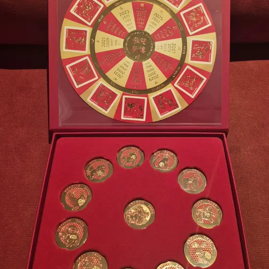 2024 Year of the Dragon circular Chinese New Year ...