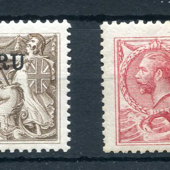 1916/23 "NAURU" ovpts on GB 2/6d pale brown, B.W. ...
