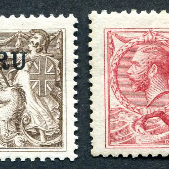 1916/23 "NAURU" ovpts on GB 2/6d pale brown, B.W. ...