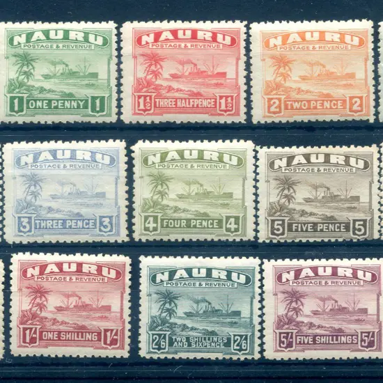 1924/48 Ships set of 15 on greyish unsurfaced ...