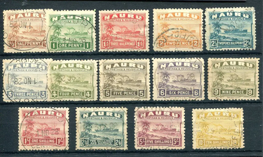 1924/48 Ships on rough surfaced greyish paper. Set ... Image 1++