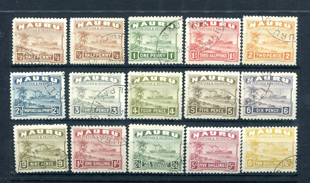 1924/48 Ships set of 15 on white shiny paper to ... Image 1++