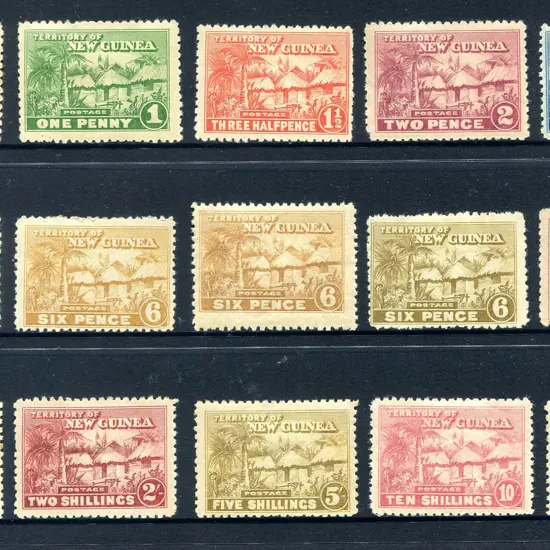 1925/28 Huts to £1 incl 3 shades of 6d. Blunt ...