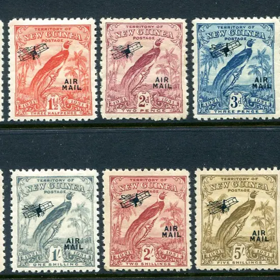 1931 BOP dated "AIR MAIL" ovpts to £1. Majority ...