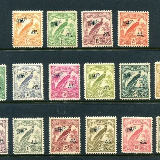 1932/34 "AIR MAIL" ovpts on undated BOP as above ...