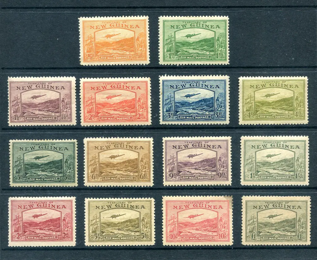 1939 Bulolo Goldfields Airmails to £1. MLH with ... Image 1++